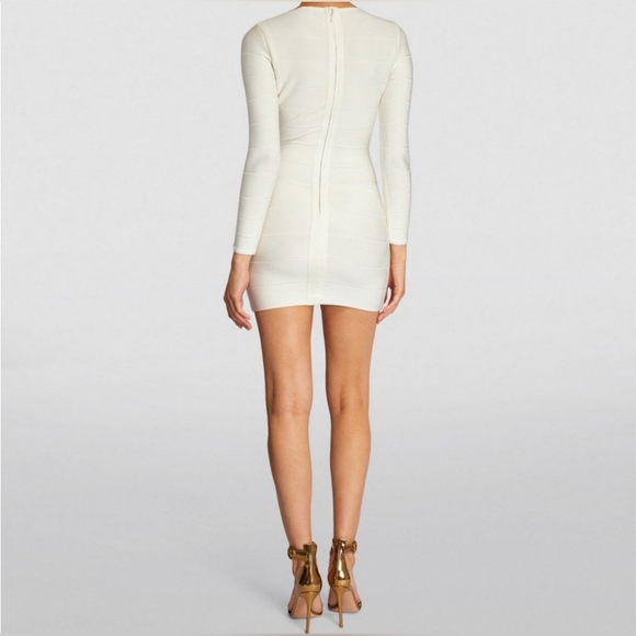 Herve Ledger Icon Mini Sheath Bandage Dress NWT - Picture 3 of 12